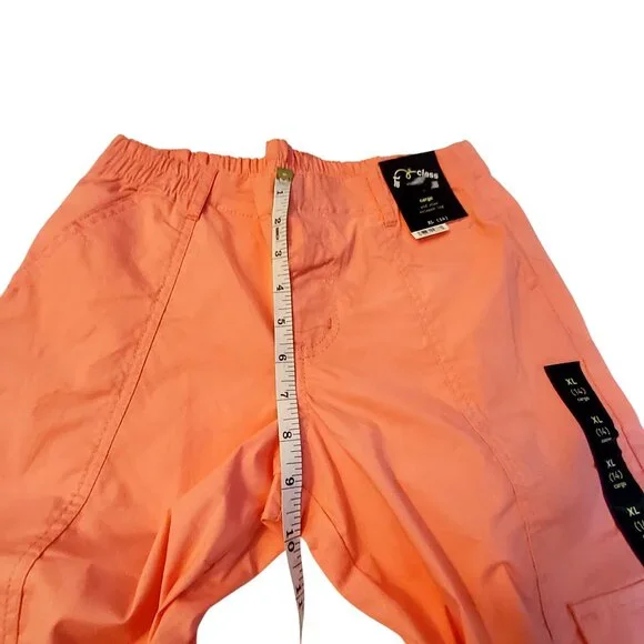 Art Class Girls Cargo Pants Relaxed leg  XL 14 Coral Cotton & Recycled Polyester - Picture 4 of 9